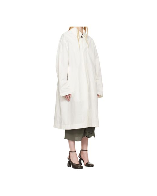 Studio Nicholson White Nevis Coat