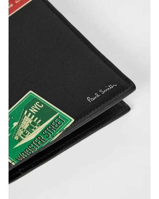Paul Smith Green Travel Sticker Passport Holder for men