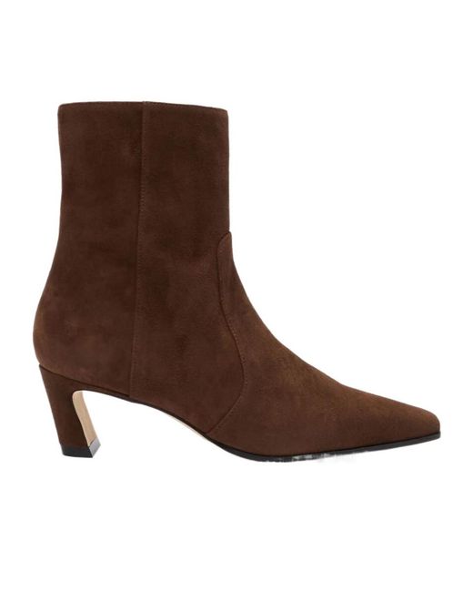 Stuart Weitzman Brown Stassi Zip Bootie 50