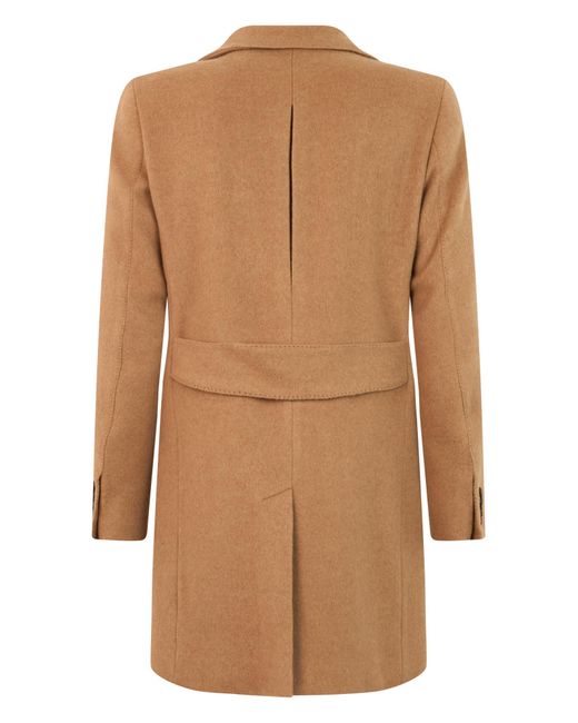 Herno Natural Double-Breasted Coat for men