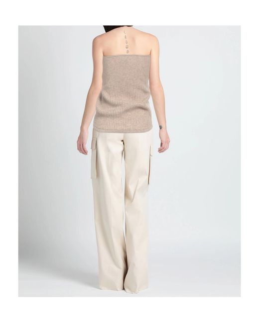 Isabel Marant Natural Strapless Knitted Vest