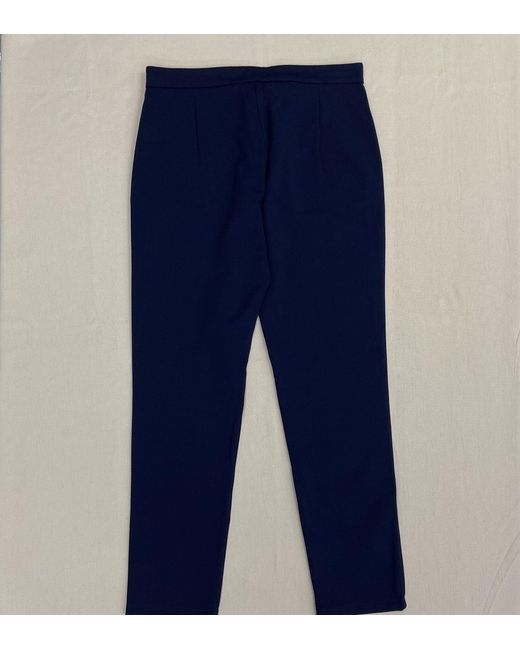 Max Mara Blue Pocket Casual Pants