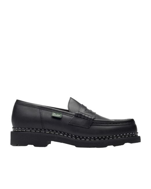 Paraboot Black Orsay Loafers