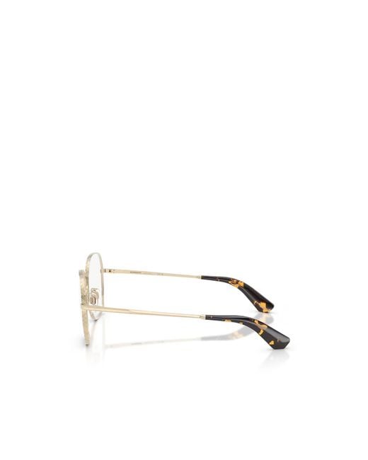 Burberry White Eyewear Square Frame Glasses