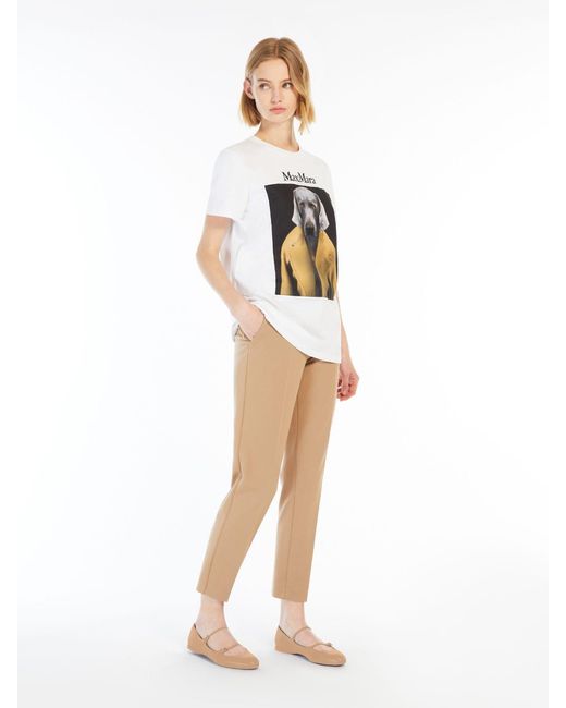 Max Mara Natural Pegno Slim-Cut Trousers