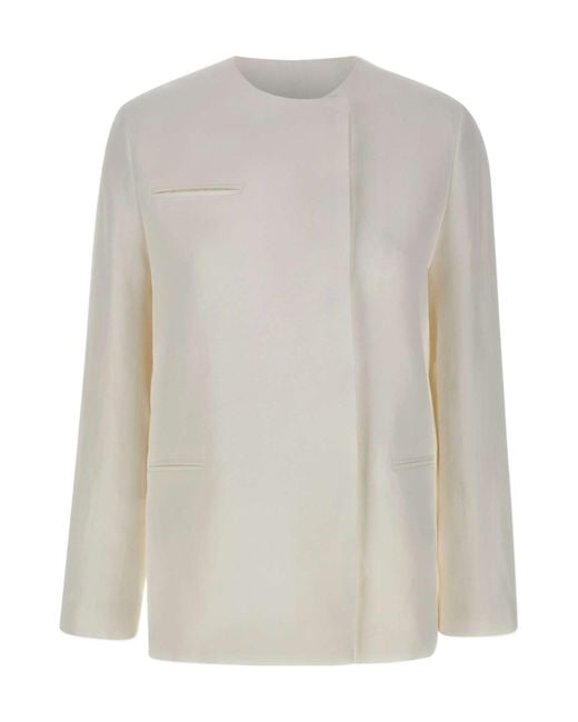 Loulou de Saison White Bono Asymmetric Jacket
