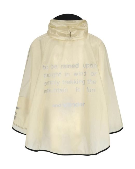 And Wander Natural Sil Poncho for men