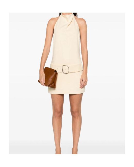Sir White Sleeveless, High-Neck, Backless Design