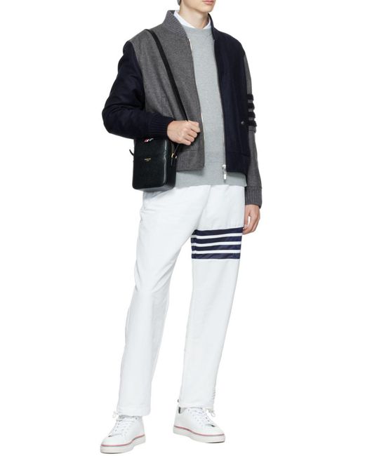 Thom Browne Black Grosgrain-Tab Camera Bag for men
