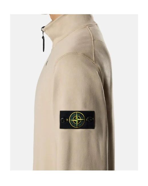 Stone Island Natural Compass Cotton Sweatshirt for men