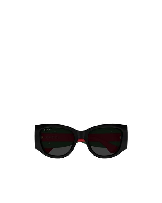 Gucci Black Eyewear Cat-Eye Frame Sunglasses for men