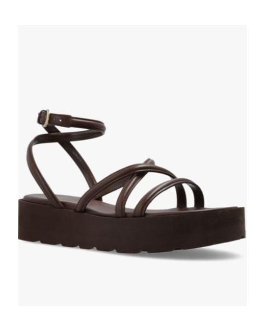 Gianvito Rossi Multicolor Ankle-Strap Platform Sandals