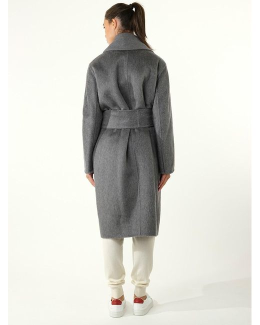 Max Mara Gray Lapel Coat