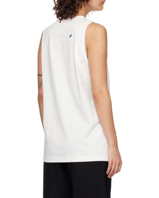 Adererror White A-Peec Logo Sleeveless Vest