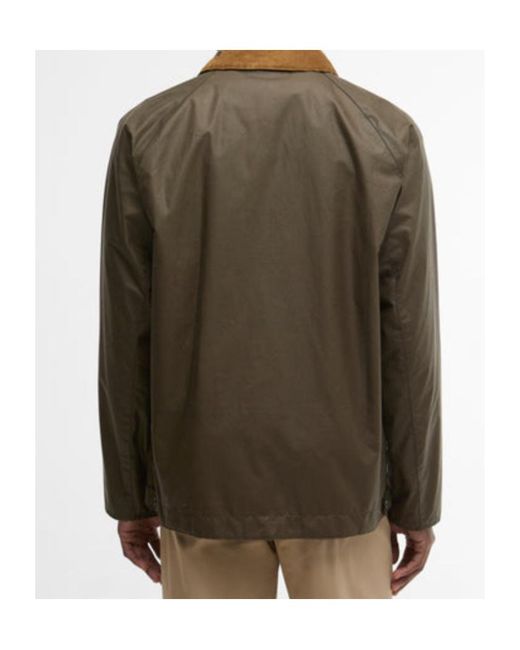 Barbour Green Collared Button-Up Jacket for men