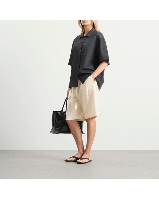 Studio Nicholson Natural Drawstring Shorts