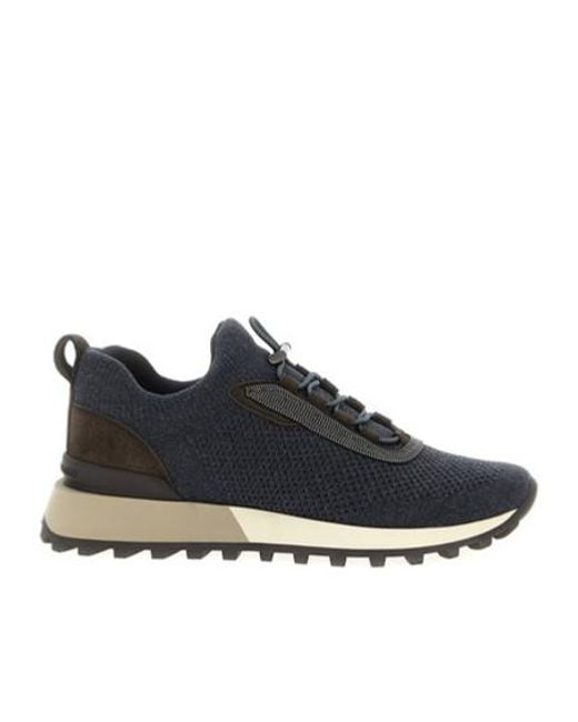Brunello Cucinelli Black Monili-Detailed Runners Sneakers