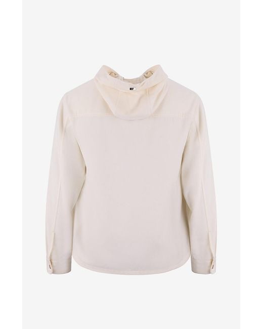 Herno White Long-Sleeved Casual Jacket for men