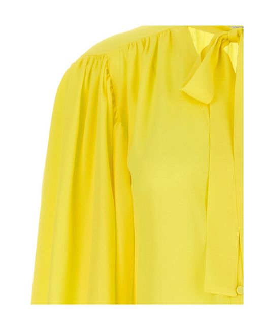 MSGM Yellow Bow Shirt