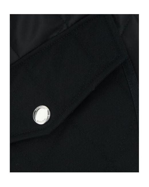 Burberry Black Quilted Hooded Jacket
