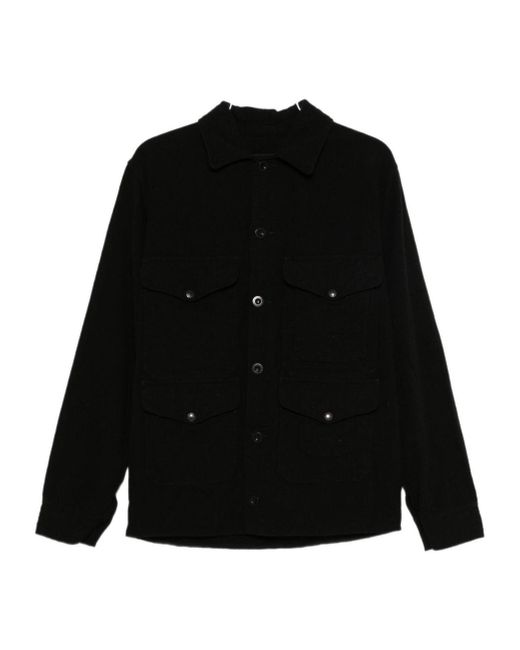Junya Watanabe Black Long-Sleeved Casual Jacket for men