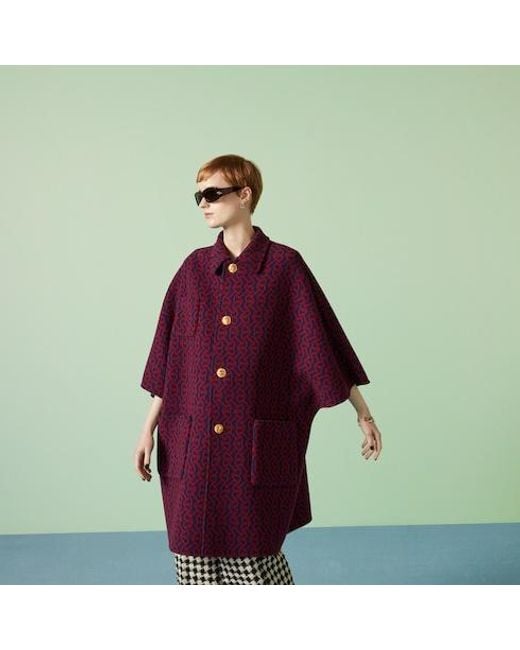 Gucci Blue Reversible Coat