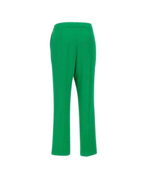 Kaos Green Pressed-Crease Trousers