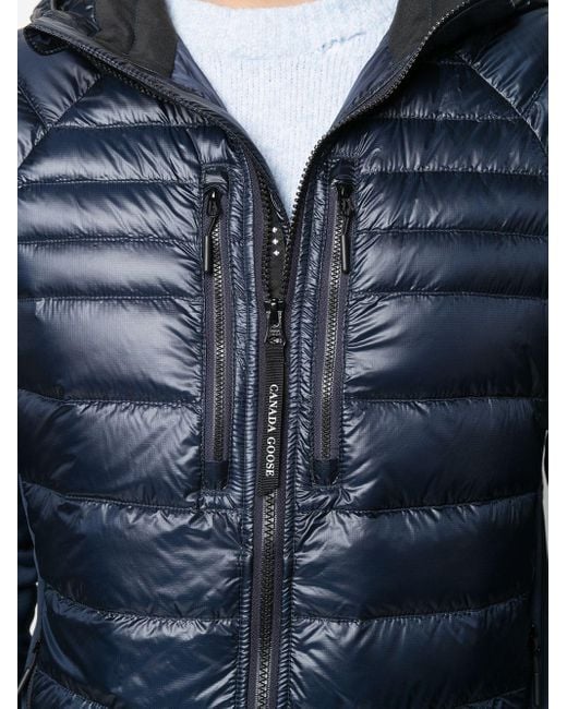 Canada Goose Blue Hybridge Lite Hooded Down Jacket for men