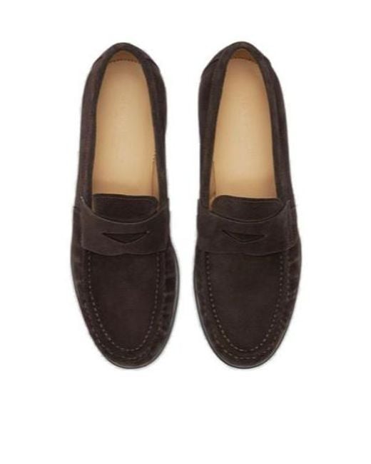 Scarosso Brown Fred Round-Toe Loafers for men