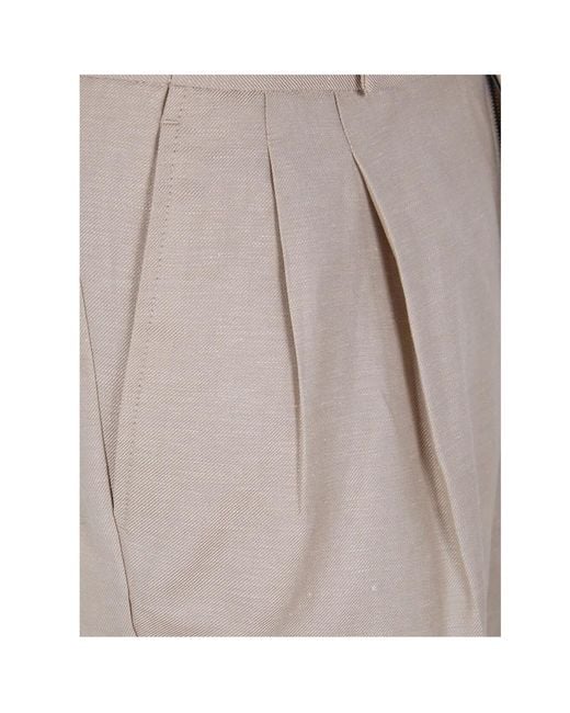 Incotex Gray Pleated Shorts for men