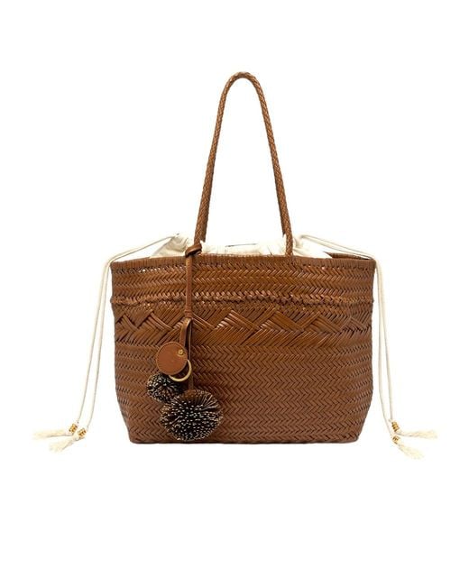 Gianni Chiarini Black Paloma Woven Shoulder Bag