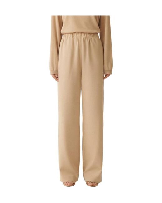 Fabiana Filippi Natural Elastic Waist Trousers