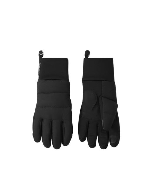 Canada Goose Black Lightweight Puffer Gloves for men