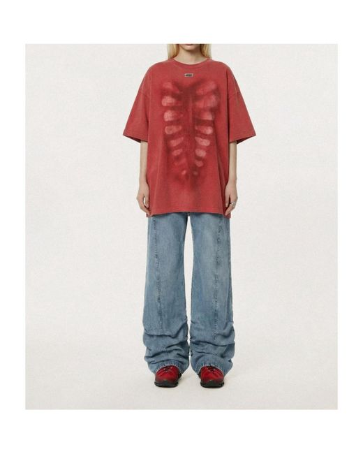 AVAVAV Red X-Ray T-Shirt for men