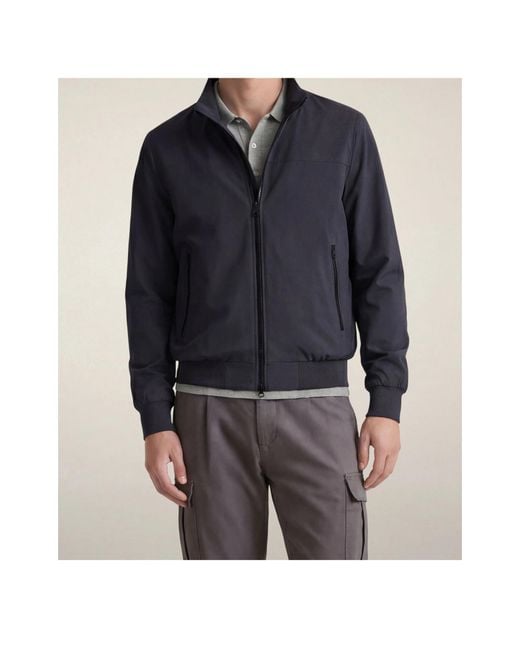 Save The Duck Blue Tech Waterproof Bomber Jacket for men