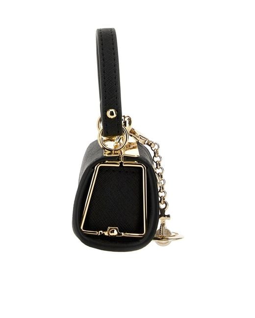 Vivienne Westwood Black Doll Orb-Plaque Tote Bag