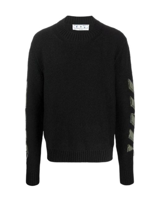 Off-White c/o Virgil Abloh Black Arrows Motif Knitted Jumper for men