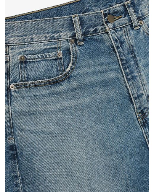 Fear Of God Blue Logo-Patch Jeans for men