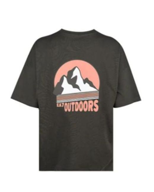 Emporio Armani Black Crew Neck T-Shirt for men