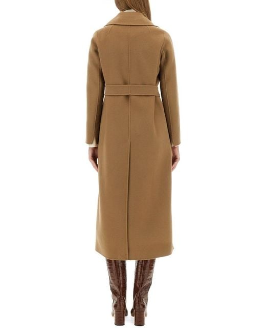 Max Mara Natural S Poldo Belted Long Coat