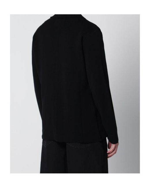 Roberto Collina Blue Two-Button Knitted Jacket for men
