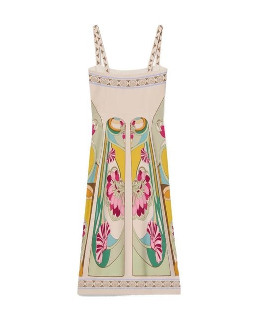 LaDoubleJ White La Doublej Floral Print Midi Dress