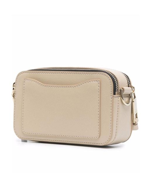 Marc Jacobs Natural The Snapshot Logo Plaque Camera Bag