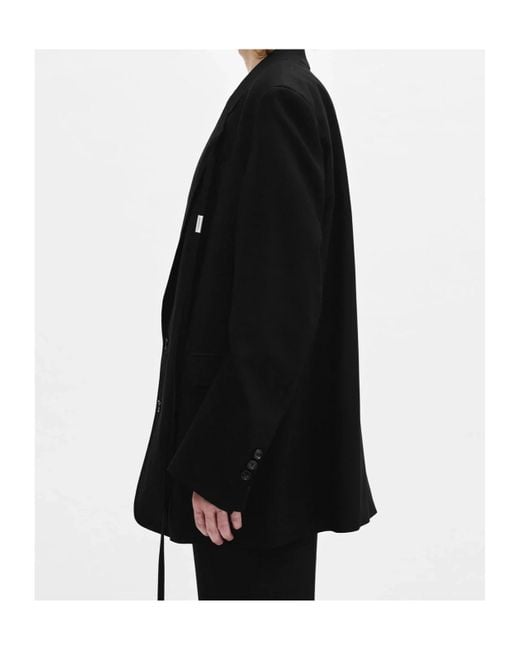 Ann Demeulemeester Black Anthoon High Comfort Tailored Blazer for men