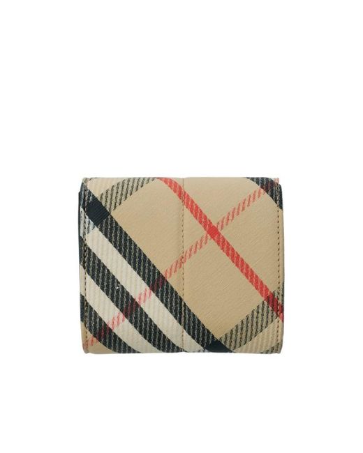 Burberry Multicolor Snip Check Wallet