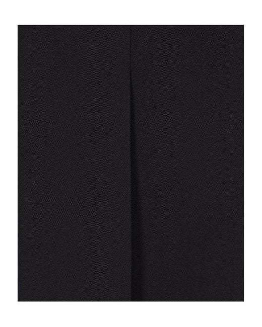 Sacai Black Double-Breasted Blazer