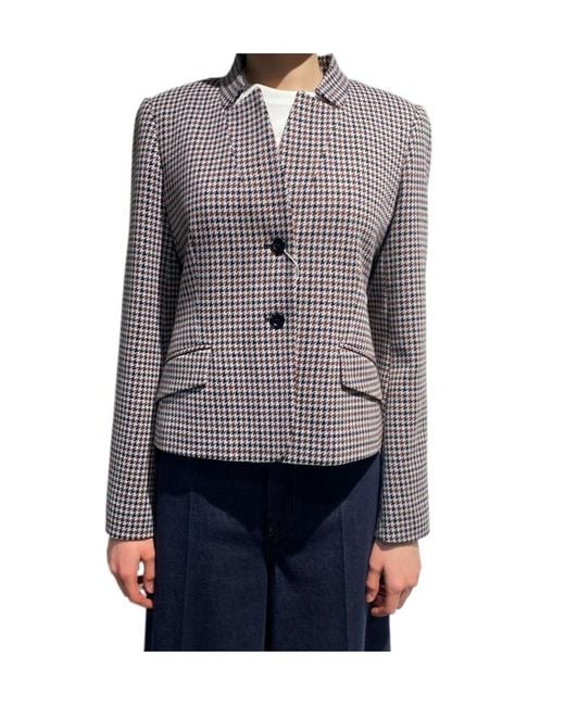 Max Mara Gray Long-Sleeve Casual Jacket