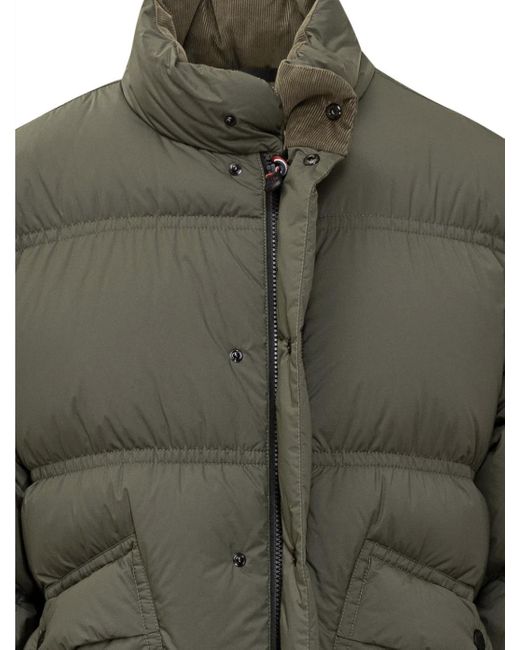 Moncler Green Long-Sleeved Down Jacket for men