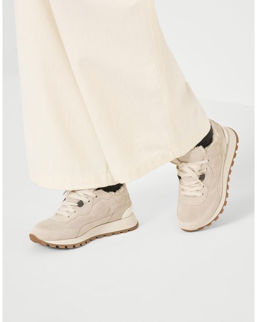 Brunello Cucinelli White Monili-Detail Sneakers
