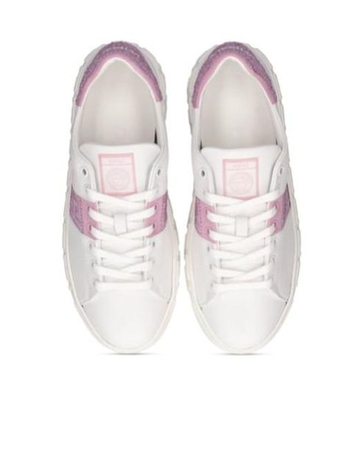 Versace Pink Tie Low-Top Sneakers